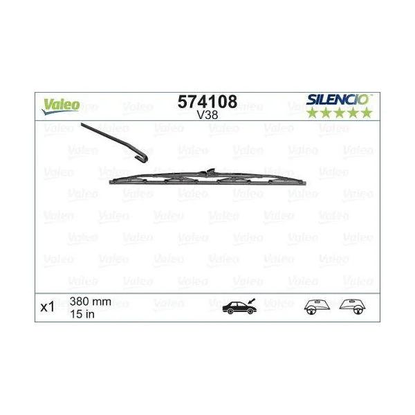 1 Balai d'essuie-glace VALEO Silencio V38