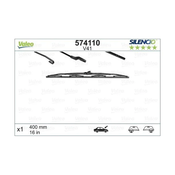 1 Balai d'essuie-glace VALEO Silencio V41