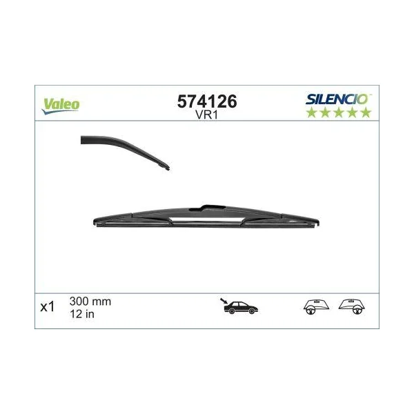 1 Balai d'essuie-glace VALEO Silencio VR1