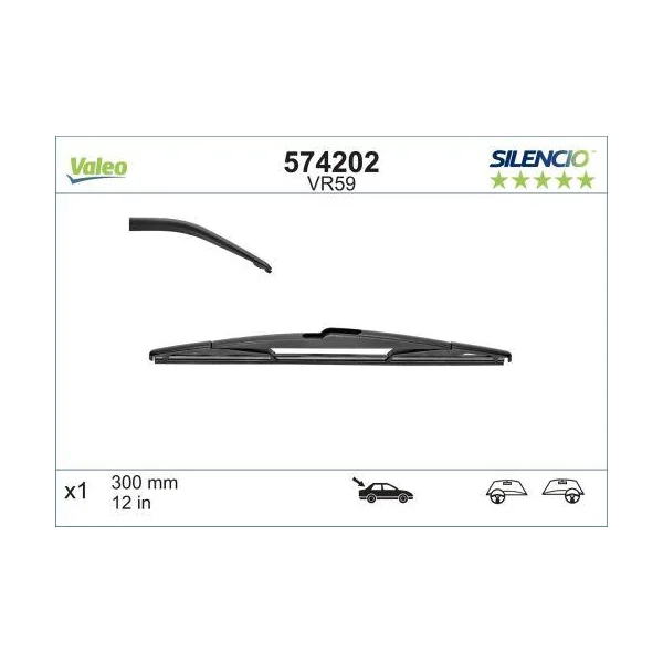 1 Balai d'essuie-glace VALEO Silencio VR59