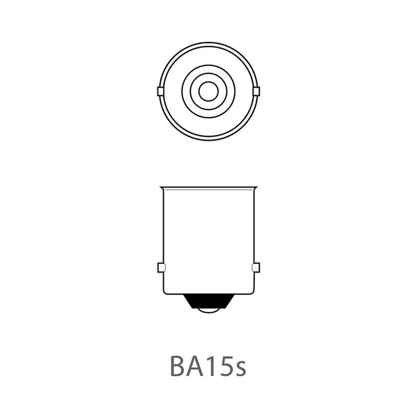 2x ampoule à baïonnette - 12V - 10W - BA15s