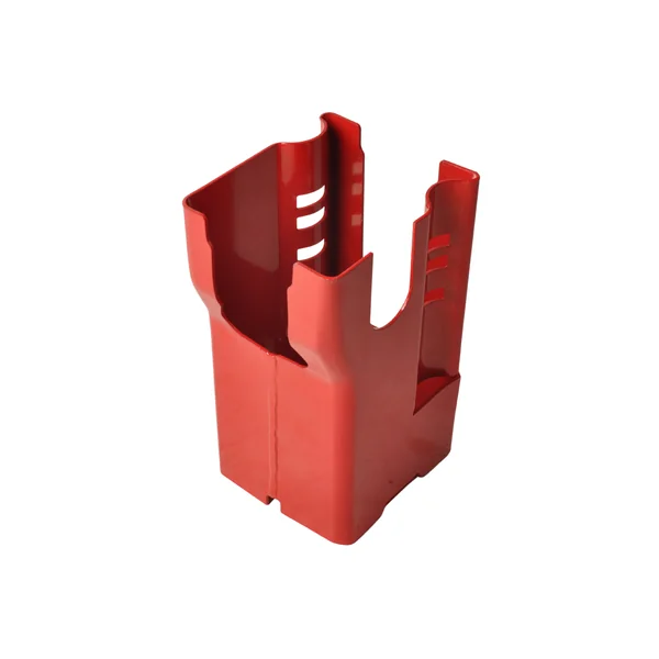 Antivol de timon tubulaire Cantonal - rouge - acier - incl. cadenas à disque en acier inoxydable avec 2 clés