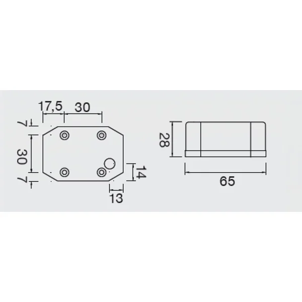 Aspöck Flexipoint - feu de gabarit orange/jaune 50 cm câble plat - câble DC