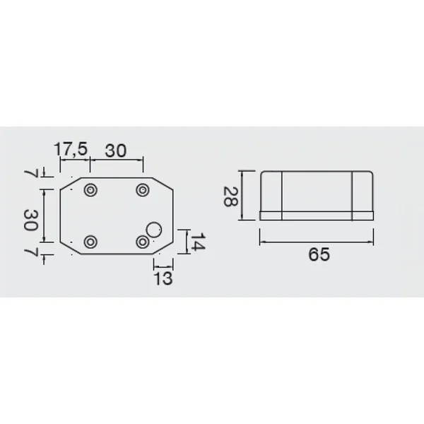Aspöck Flexipoint - feu de gabarit orange/jaune - câble détaché - ampoule