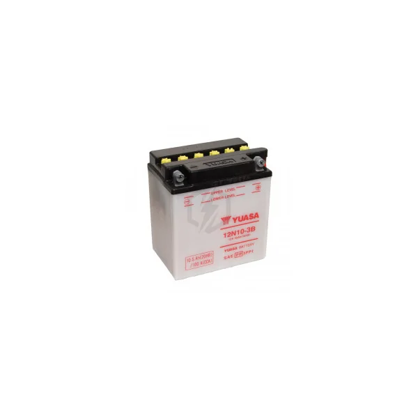 Batterie moto YUASA 12N10-3B 12V 10.5AH 100A