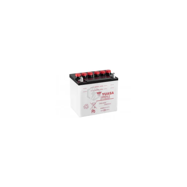 Batterie moto YUASA 12N24-3A 12V 25.3AH 200A