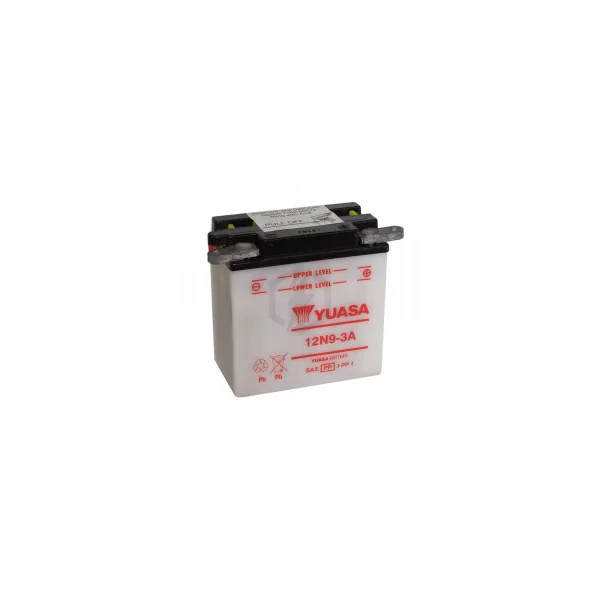 Batterie moto YUASA 12N9-3A 12V 9.5AH 80A
