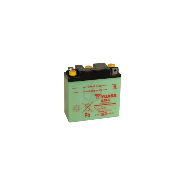 Batterie moto YUASA B38-6A 6V 13.7AH
