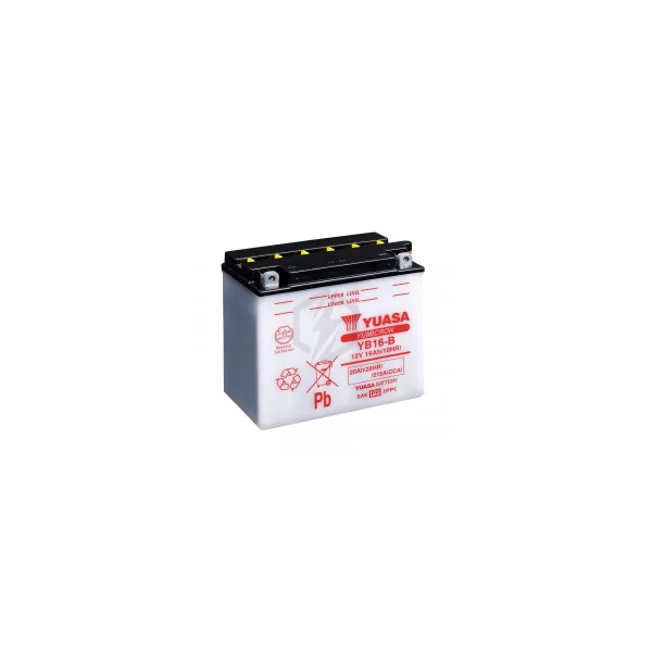 Batterie moto YUASA YB16-B 12V 20AH 215A