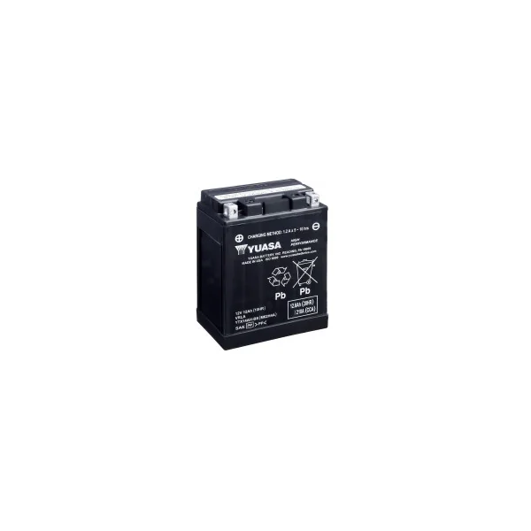 Batterie moto YUASA YTX14AH-BS 12V 12.6AH 210A