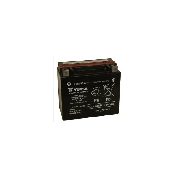 Batterie moto YUASA YTX20L-BS 12V 18.9AH 270A