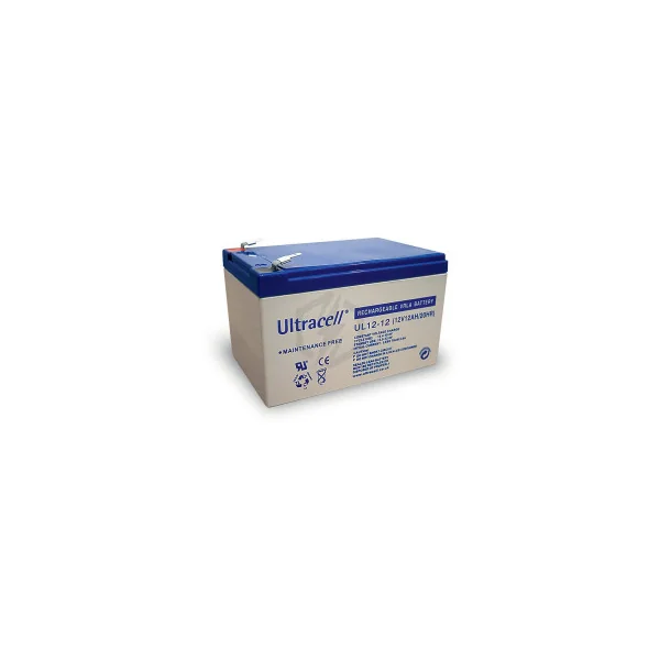 Batterie plomb étanche UL12-12 Ultracell 12v 12ah