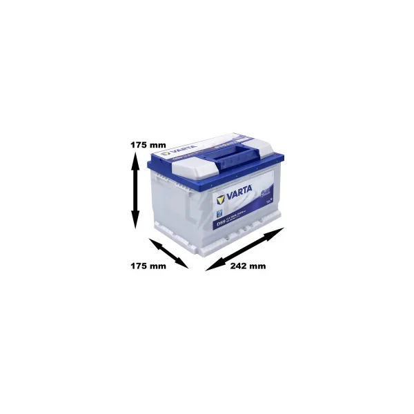 Batterie Varta Blue Dynamic D59 12v 60ah 540A 560 409 LB2D054