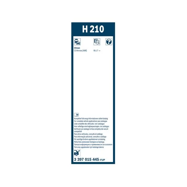 Bosch Balai d'essuie-glace Rear H210