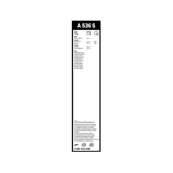 Bosch Balais d'essuie-glace Aerotwin A536S