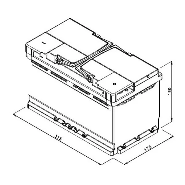 Bosch PP011 - Batterie auto - 85A/H 740A - technologie plomb-acide - Pour véhicules sans système Start&Stop