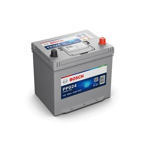 Bosch PP024 - Batterie auto - 60A/H 520A - technologie plomb-acide - Pour véhicules sans système Start&Stop