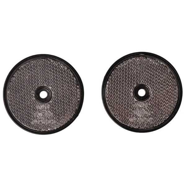 Catadioptre blanc 60 mm trous de vis ronds - 2 pièces