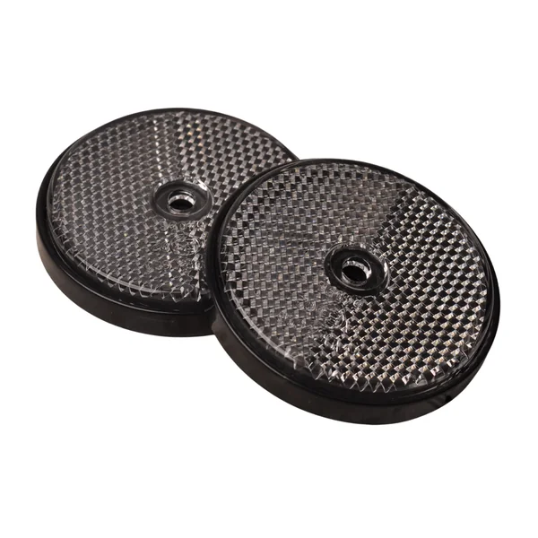 Catadioptre blanc 60 mm trous de vis ronds - 2 pièces