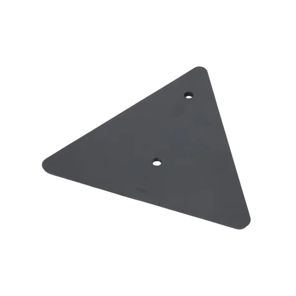 Catadioptre triangulaire rouge - 153x130 mm - Entraxe 70 mm - 2 piéces
