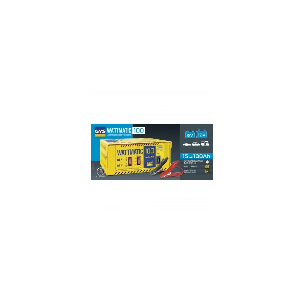 Chargeur automatique GYS Wattmatic 100 6/12v pour batterie de 15-100ah 024823