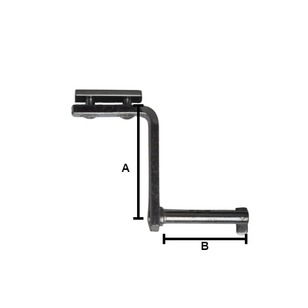 Charnière complète pour Remorque Porte Arrière - 91x70 mm