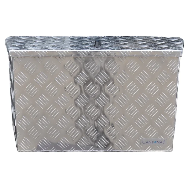 Coffre de timon en aluminium strié 760x380x400 mm
