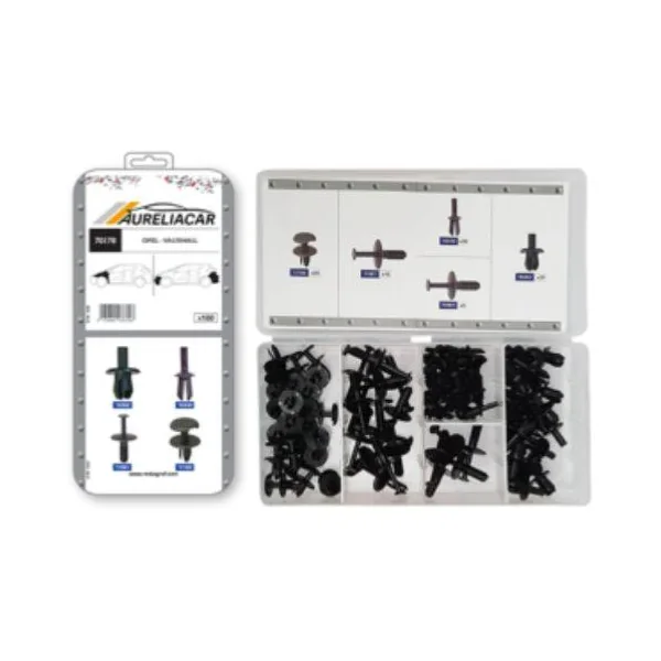 Coffret de 100 assortiments de Rivets plastiques d' aile avant et pare-chocs avant/arrière pour OPEL, Neuf