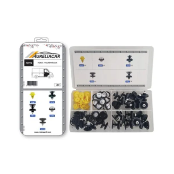 Coffret de 60 assortiments d'agrafes de panneaux de portes pour FORD, VOLKSWAGEN, Neuf