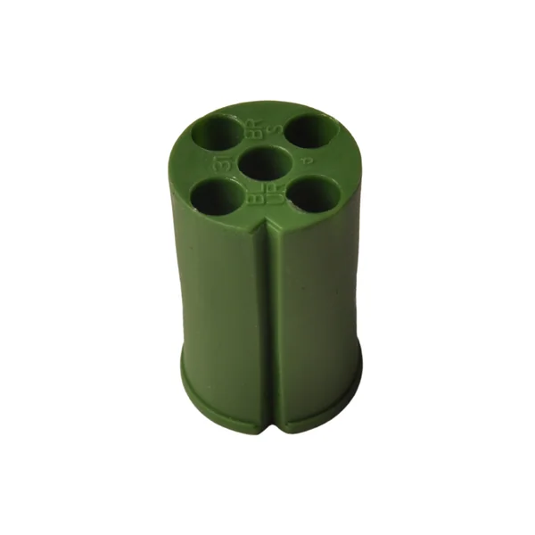 Connecteur à baïonnette Aspöck droit - 5 broches - vert