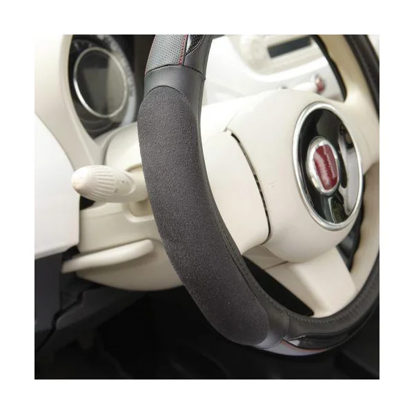 Couvre volant CUSTOMAGIC noir insert carbone