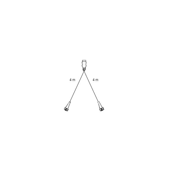 Câble principal Aspöck - longueur 4 mètres - 7 broches - avec 2x 5 pôles Prises