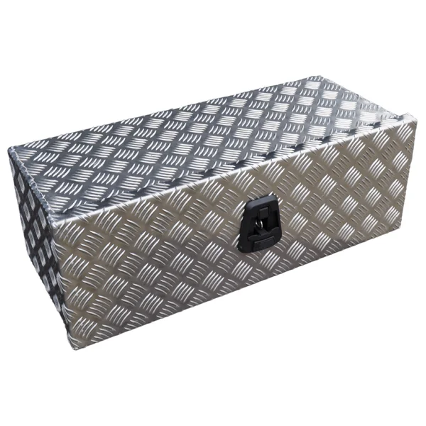 DE HAAN BOX O - 700x240x300 mm - boîte à timon aluminium étanche à l'eau et à la poussière - avec serrures Butterfly ou en T