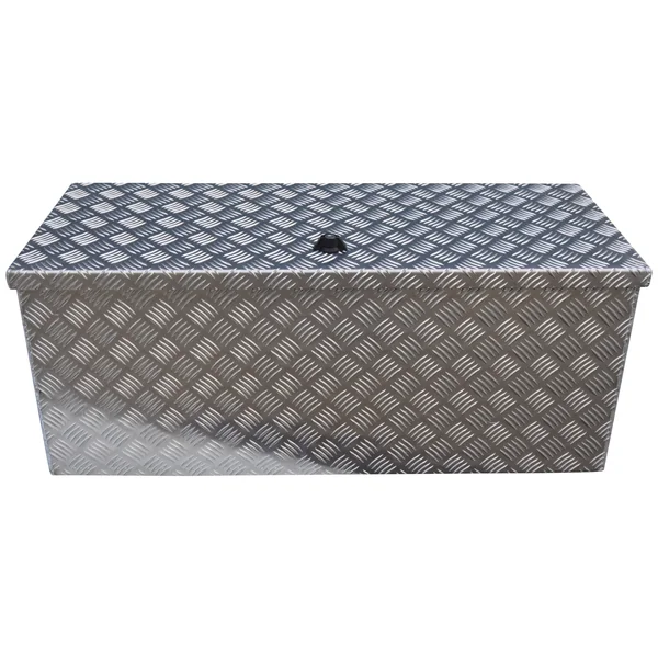 DE HAAN BOX W - 900x380x380 mm - boîte à timon en tôle striée en aluminium, étanche à l'eau et à la poussière - avec serrure à papillon, serrures à tendeur ou serrure en T