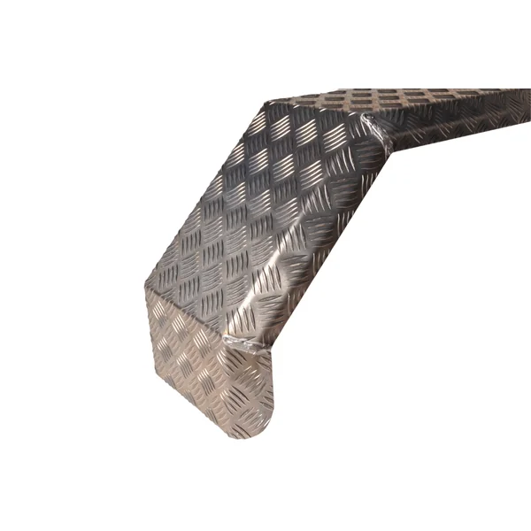 De Haan THMAQ 24150 - 1500x240x400 mm - garde boue Tandem en plaque d'aluminium striée