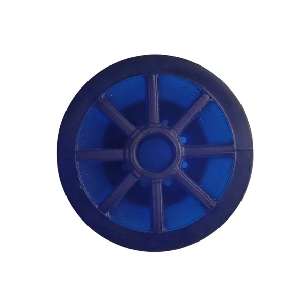Diabolo bleu - 72x73 mm - diamètre du moyeu 14,5 mm