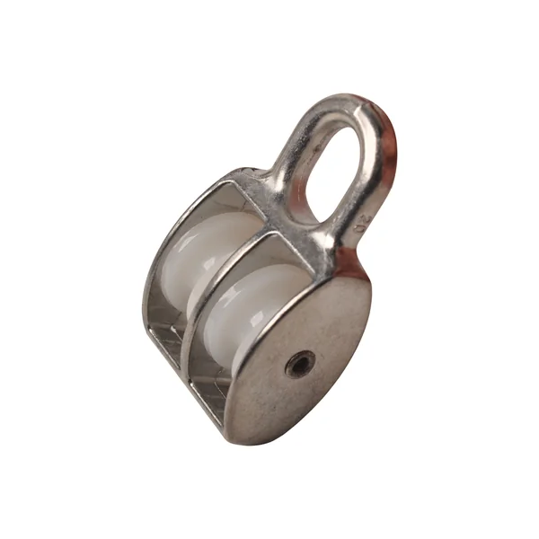Double poulie de renvoi pour corde de 6 mm