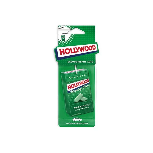 Désodorisant HOLLYWOOD carte parfumée Chlorophylle
