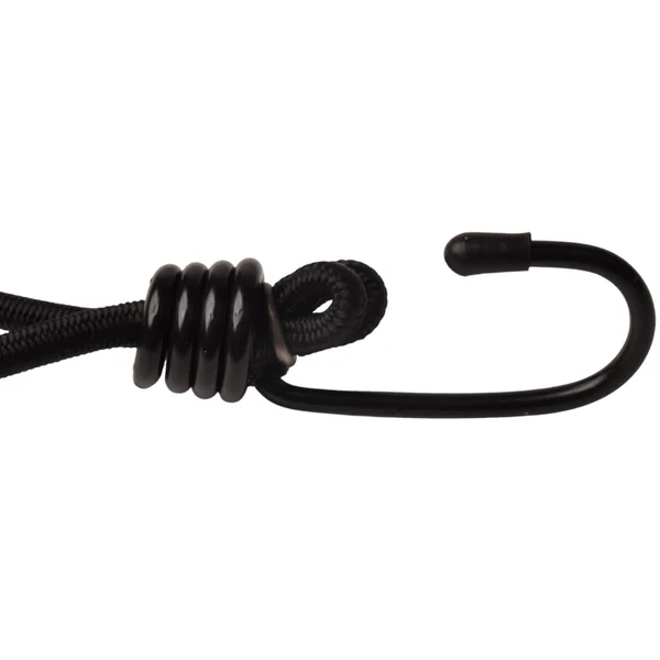 Elastique de serrage avec crochet (noir) 155 mm