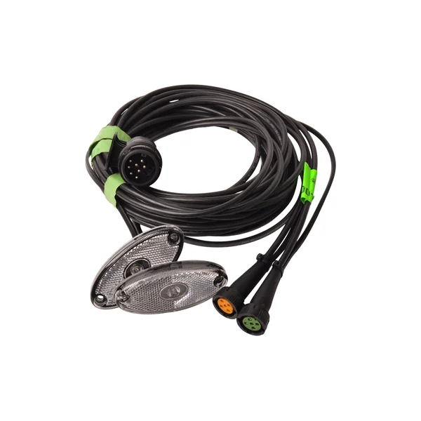 Faisceau de câble Aspöck - 6,4 mètres - 13 broches - 2x connecteur 5 broches - inclus feux de position