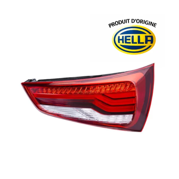 Feu arrière droit pour AUDI A1 2014-2018, rouge/blanc, à led, Produit d'origine HELLA, Neuf