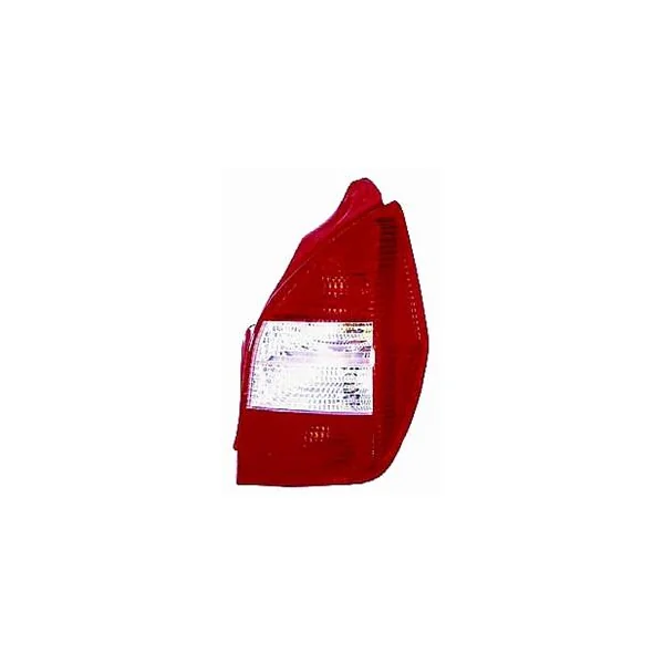 Feu arrière droit pour CITROËN C2 phase 2, 2008-2010, rouge/blanc, Neuf