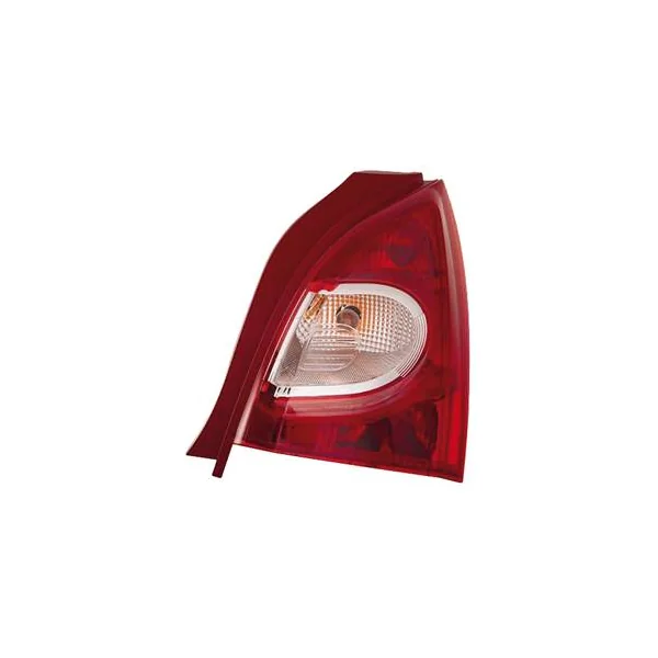 Feu arrière droit pour RENAULT TWINGO II phase 2, 2012-2014, rouge/blanc, Neuf