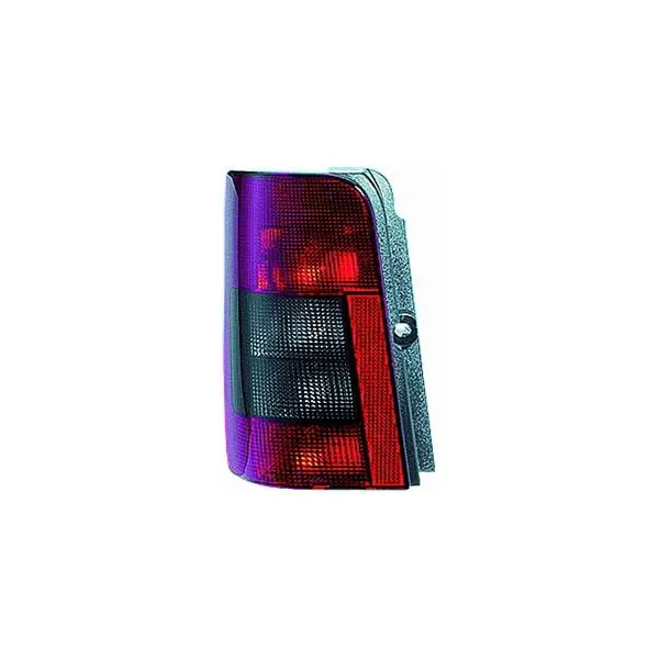 Feu arrière gauche pour CITROËN BERLINGO I phase 2, 2002-2005, rouge fumé, (2 portes arrière)
