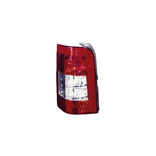 Feu arrière gauche pour PEUGEOT PARTNER I phase 2, 2006-2008, rouge/blanc, (hayon), Neuf