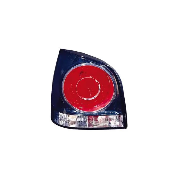 Feu arrière gauche pour VOLKSWAGEN POLO IV de 2005 à 2009, fond noir, Neuf