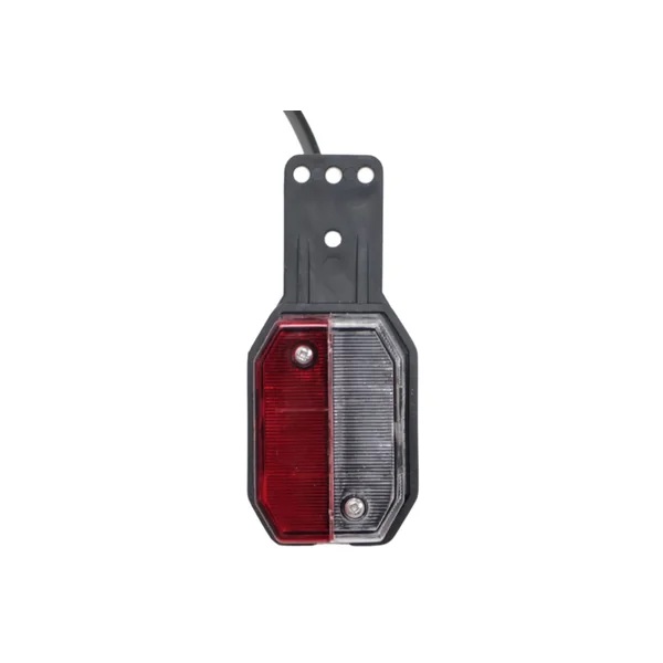 Feu de gabarit Aspöck Flexipoint droit - rouge/blanc sur support en caoutchouc avec câble de 50 cm