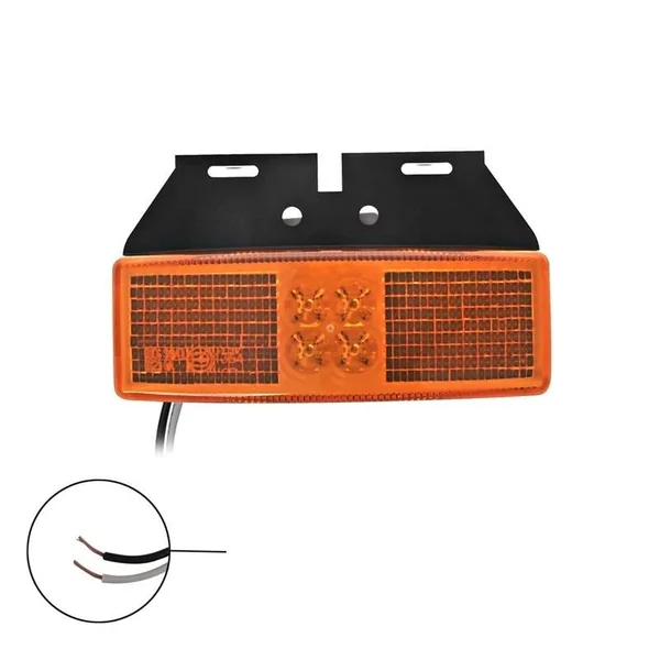 Feu de gabarit latéral - feu de gabarit orange/jaune - connexion de câble détachée - LED