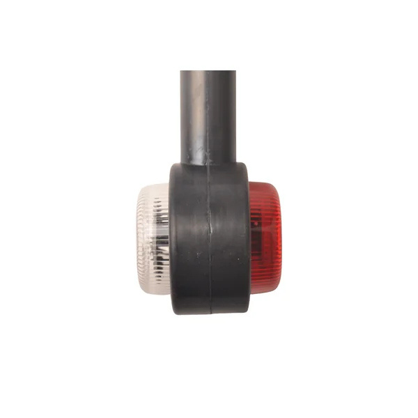 Feu de gabarit rouge/blanc - 45 degrés - LED - 12/24 Volt