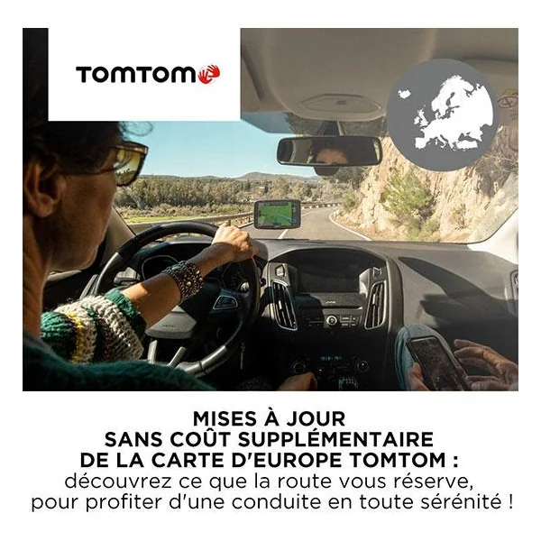 GPS TOMTOM GO ESSENTIAL 6" EUROPE 49 PAYS WIFI - TOMTOM